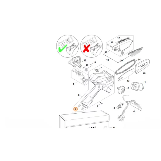 STIHL  Klamra HA03 431 0200
